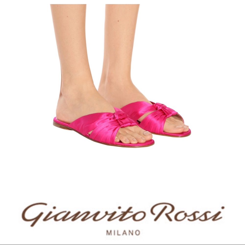 GIANVITO ROSSI Blair Satin Sandals